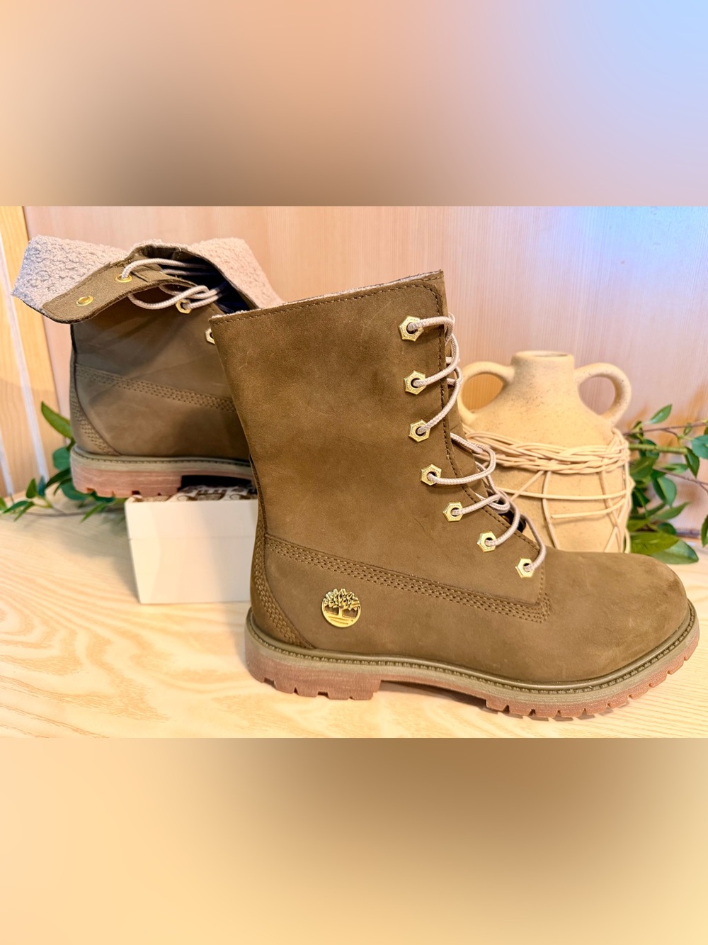 Timberland Premium Waterproof Nubuck Lace Up Boots